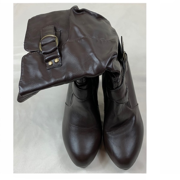 Wet Seal Size 7 Brown Boots - Picture 3 of 7